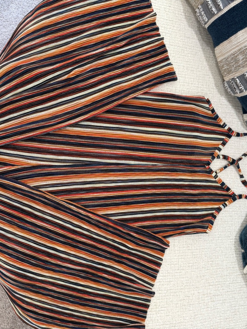 Striped Multicolor Knit/see through jumpsuit